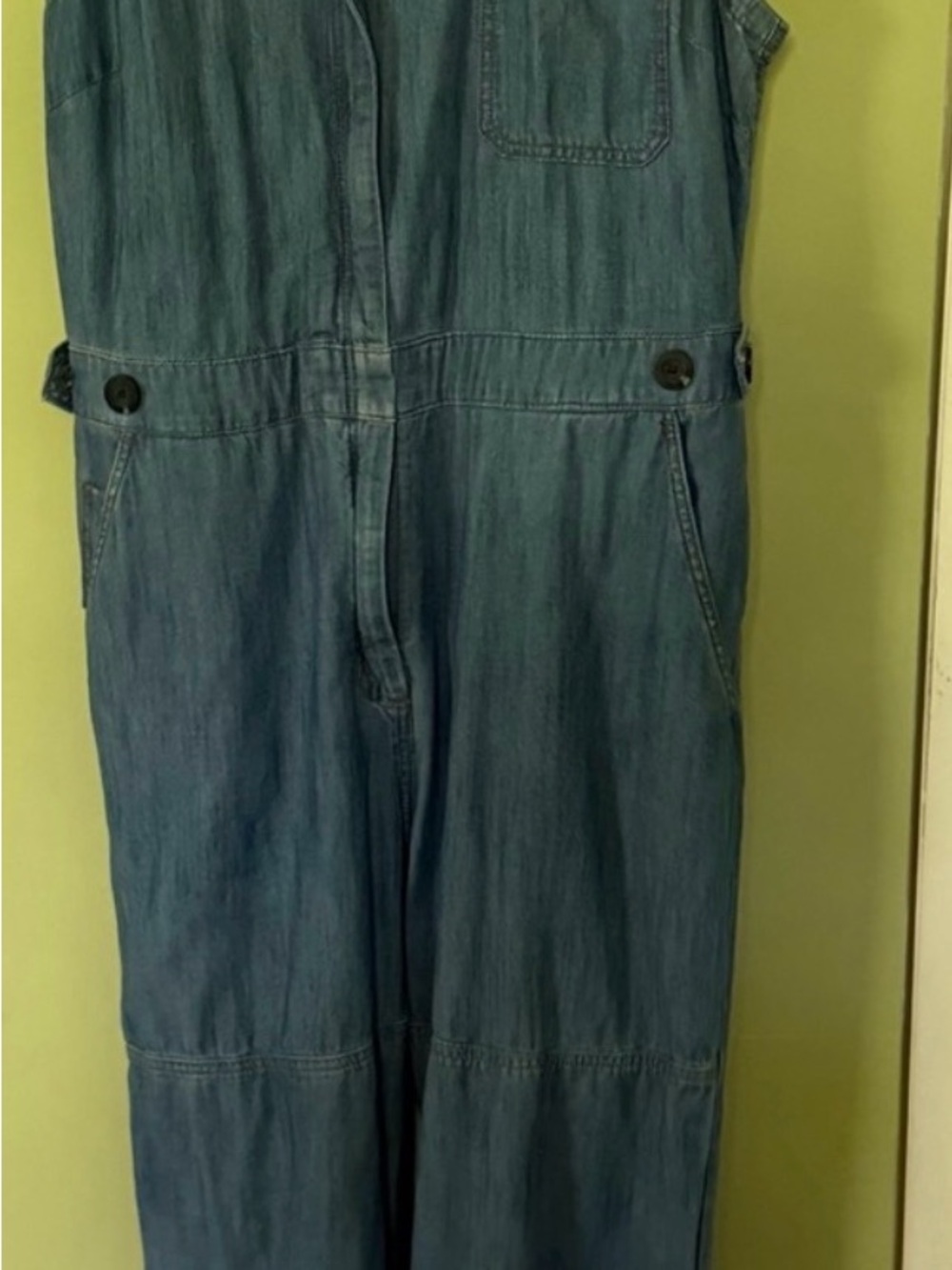 Wildfang Denim Blue Jumpsuit Romper